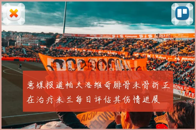 意媒报道帕夫洛维奇腓骨未骨折正在治疗米兰每日评估其伤情进展