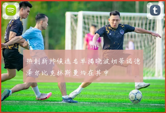 热刺新帅候选名单揭晓波切蒂诺德泽尔比克林斯曼均在其中